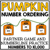 Ordering Numbers - Pumpkins - Halloween and Fall Guided Ma