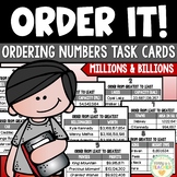 Ordering Numbers Task Cards - Millions & Billions Places