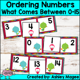 Ordering Numbers: What comes between? (Numbers 0-15) Math Center