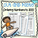 Ordering Numbers to 1,000 Cut and Paste Math Worksheets, N