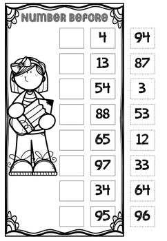 Ordering Numbers to 100 (Cut and Paste) Worksheets, Printables, Activities