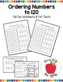 Ordering Numbers to 120 (Least to Greatest & Greatest to Least)