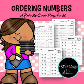 Preview of Ordering Numbers to 20 / Missing Numbers 1-20 / Counting to 20