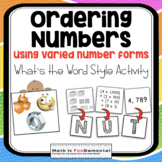 Ordering Numbers (Place Value Number Forms) - What's the W