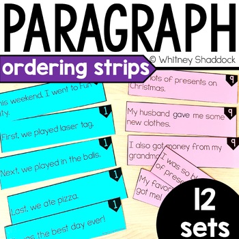 paragraph sentences ordering