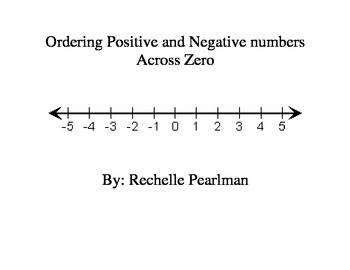 positive and negative number line worksheets teaching resources tpt