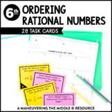 Ordering Rational Numbers Task Cards | Number Line Activity