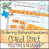 Ordering Rational Numbers Activity (Positive and Negative)