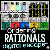 Ordering Rational Numbers Digital Math Escape Room