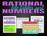 Ordering Rational Numbers | File Folder Activity