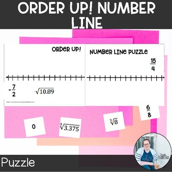 Preview of Ordering Rational Numbers Number Line Puzzle TEKS 8.2a Math Activity