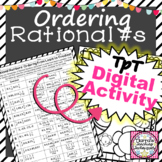 Ordering Rational Numbers Worksheet and Digital Activity d
