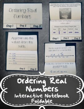 Preview of Ordering Real Numbers Google + Distance Learning