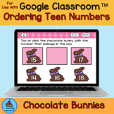 Ordering Teen Numbers Before After and Between Chocolate E