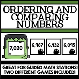 Ordering and Comparing Numbers - Games for Guided Math Stations