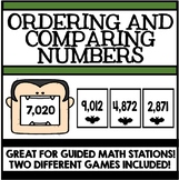 Ordering and Comparing Numbers - Games for Guided Math Stations