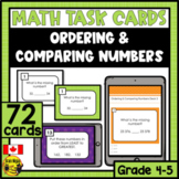 Ordering and Comparing Numbers | Paper or Digital Task Cards