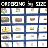 Ordering by size - Spring Kindergarten Math Center - Small