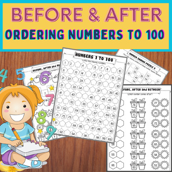 Preview of Ordering numbers to 100 / Missing numbers (Before and After numbers)