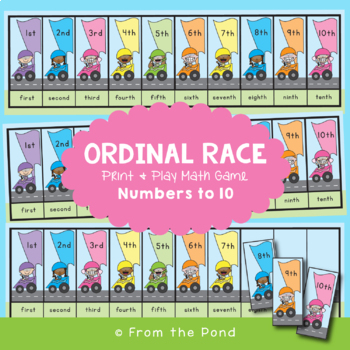 Ordinal Numbers Math Center Activity By From The Pond TPT