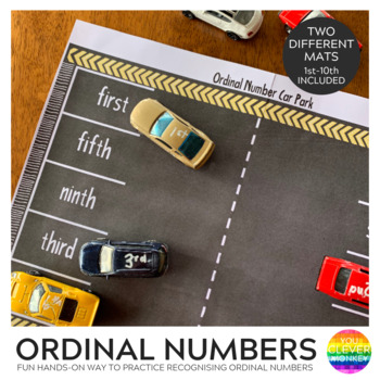 Ordinal Number Car Park Mats By You Clever Monkey Tpt