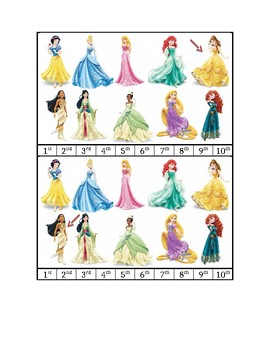 Preview of Ordinal Number Clip Cards (1st-10th) (Editable)