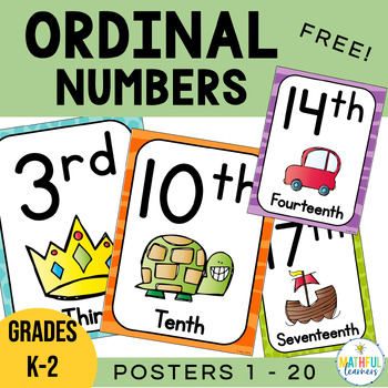 ordinal number posters and flashcards by alison hislop mathful learners