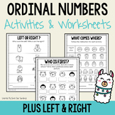 Ordinal Number Worksheets for Kindergarten 