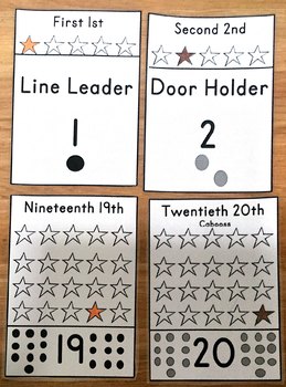 Preview of Ordinal Numbers 1-20 Floor Pieces