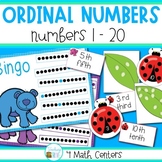 Ordinal Numbers to 20 Math Centers