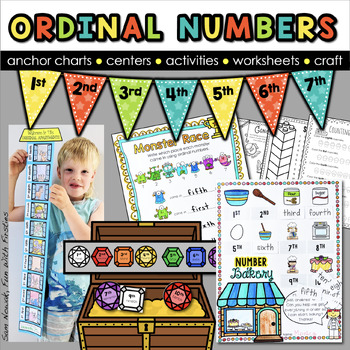 Preview of Ordinal Numbers Booklet: Print & GO! extra practice, assessment, supplemental 