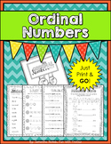 Ordinal Numbers Booklet: Print & GO! extra practice, asses