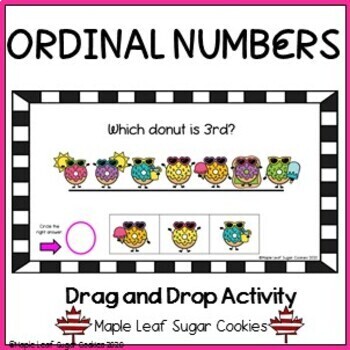Preview of Ordinal Numbers - Drag and Drop Activity - Google Slides