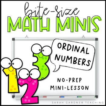 Preview of Ordinal Numbers | Number Order Math Lesson Slides | Math Games & Activities