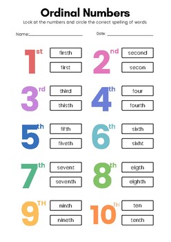 1st Grade Number Charts and Counting Worksheets