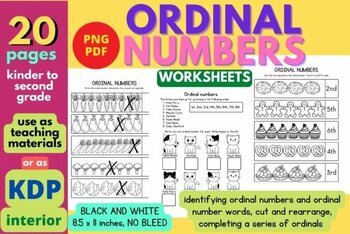 Preview of Ordinal Numbers Worksheets