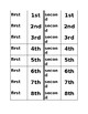 Ordinal Numbers in English Dominoes by jer520 LLC | TPT