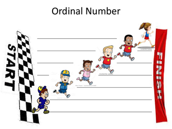 Ordinal number race by Dynamite Early Childhood Resources | TpT