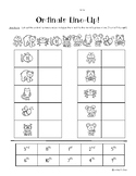 Ordinals Line-Up!  Ordinal Numbers Line Position to 10 Cut