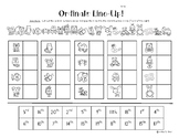 Ordinals Lineup!  Ordinal Numbers - Line Position to 20 Cu