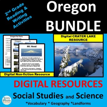 Preview of Oregon Geography History and Crater Lake Bundle