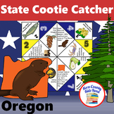 Oregon State Facts and Symbols Cootie Catcher Activity Printable