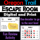 Oregon Trail Activity Escape Room (Westward Expansion Unit