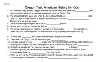 Preview of Oregon Trail American History for Kids Video Guide
