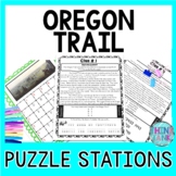 Oregon Trail Puzzle Stations Activity - Manifest Destiny a