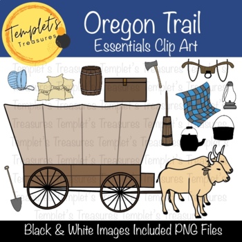 Preview of Oregon Trail Essentials Clip Art