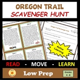 Oregon Trail Activity Scavenger Hunt with Easel Option