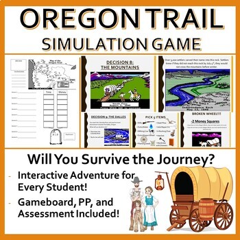 Preview of Oregon Trail Simulation Game