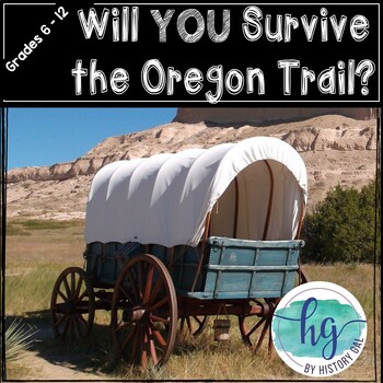 Preview of Oregon Trail Simulation (Print and Digital)