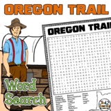 Oregon Trail Word Search Puzzle US History Westward Expans